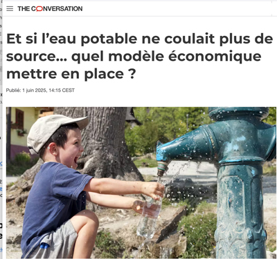 Et si l'eau potable ne coulait plus de source ?